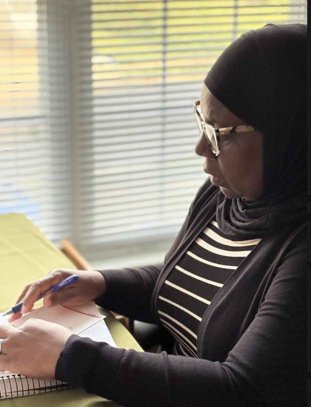 Adina preparing personalized consultation notes
