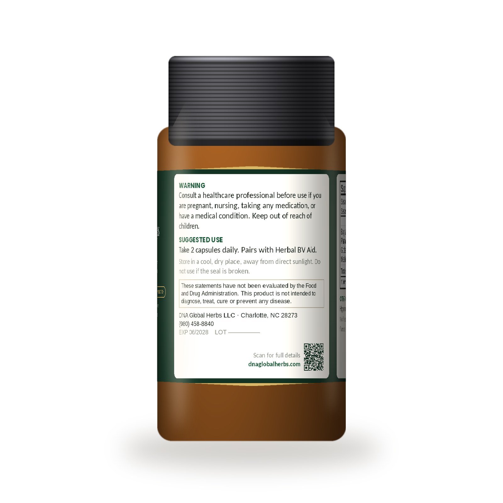 Herbal Infection Aid warnings and suggested use