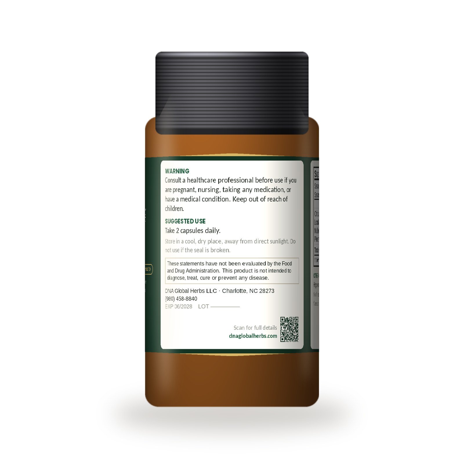 Herbal Lung Bronchial warnings and suggested use