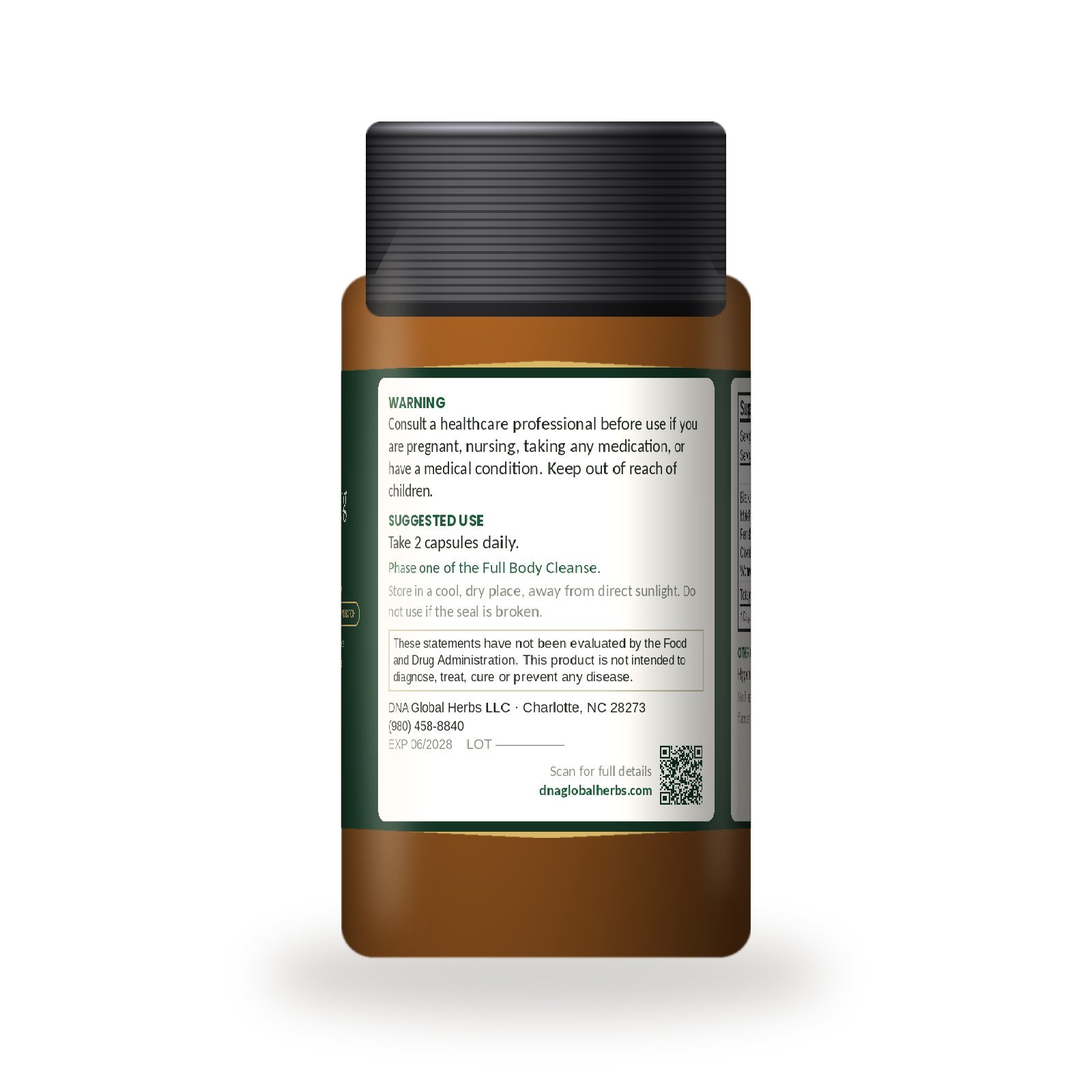Herbal Parasite Cleanse warnings and suggested use